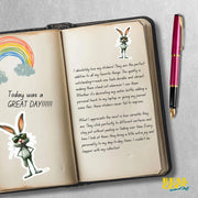 Cool Rabbit Sticker - Funny Sunglasses Rabbit Decal, Waterproof Vinyl, Cute Car Sticker & Party Favor for Rabbit Lovers