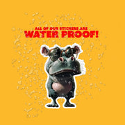 Cool Hippo Sticker - Funny Sunglasses Hippo Decal for Water Bottles, Laptops More, Cute Animal Decal