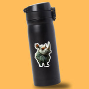 Cool Rhino Sticker - Funny Sunglasses Rhino Decal for Laptop, Water Bottle, and Car – Unique Animal Art - Cute Vinyl Stickers