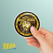 Jesus Christ Sticker - Stained Glass Jesus Decal for Christian Faith, Jesus Decal