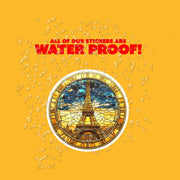 Eiffel Tower Sticker - Stained Glass Paris Decal, Unique Wall Art, Travel Decor, Perfect Gift for Paris Lovers & Globetrotting Friends