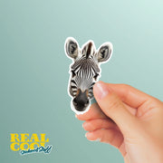 Zebra Sticker | Zebra Head Decal for Walls & Laptops | Fun Animal Decor