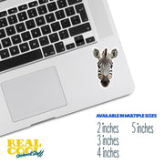 Zebra Sticker | Zebra Head Decal for Walls & Laptops | Fun Animal Decor