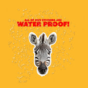 Zebra Sticker | Zebra Head Decal for Walls & Laptops | Fun Animal Decor