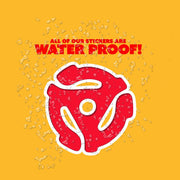 45 Record Adaptor Sticker | Vinyl Record Accessories | Retro Music Decor | Fun & Colorful Vinyl Sticker for DJs Collectors