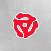 45 Record Adaptor Sticker | Vinyl Record Accessories | Retro Music Decor | Fun & Colorful Vinyl Sticker for DJs Collectors