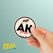 Alaska Pride Sticker - Alaska State Abbreviation Decal for Car, Laptop & Water Bottle | Perfect Alaskan Gift Souvenir