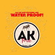 Alaska Pride Sticker - Alaska State Abbreviation Decal for Car, Laptop & Water Bottle | Perfect Alaskan Gift Souvenir