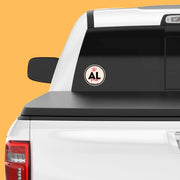 Alabama Pride Sticker - Alabama State Abbreviation Decal for Car, Laptop & Water Bottle | Perfect Alabama Gift Souvenir