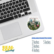 Zurich Sticker - Switzerland Skyline Decal, Travel Souvenir, Water-Resistant Laptop, Phone & Car Decoration