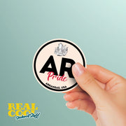 Arkansas Pride Sticker - Arkansas State Abbreviation Decal for Car, Laptop & Water Bottle | Perfect Arkansas Gift Souvenir