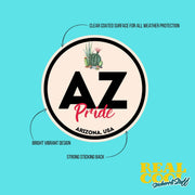 Arizona Pride Sticker - Arizona State Abbreviation Decal for Car, Laptop & Water Bottle | Perfect Arizona Gift Souvenir