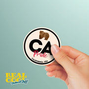 California Pride Sticker - California State Abbreviation Decal for Car, Laptop & Water Bottle | Perfect California Gift Souvenir