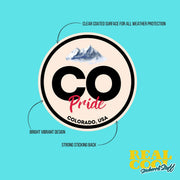 Colorado Pride Sticker - Colorado State Abbreviation Decal for Car, Laptop & Water Bottle | Perfect Colorado Gift Souvenir