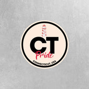Connecticut Pride Sticker - Connecticut State Abbreviation Decal for Car, Laptop & Water Bottle | Perfect Connecticut Gift Souvenir