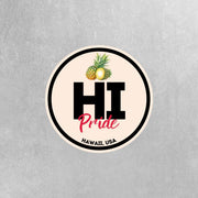 Hawaii Pride Sticker - Hawaii State Abbreviation Decal for Car, Laptop & Water Bottle | Perfect Hawaii Gift Souvenir