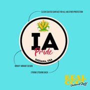 Iowa Pride Sticker - Iowa State Abbreviation Decal for Car, Laptop & Water Bottle | Perfect Iowa Gift Souvenir