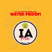 Iowa Pride Sticker - Iowa State Abbreviation Decal for Car, Laptop & Water Bottle | Perfect Iowa Gift Souvenir