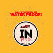 Indiana Pride Sticker - Indiana State Abbreviation Decal for Car, Laptop & Water Bottle | Perfect Indiana Gift Souvenir