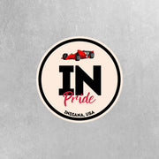 Indiana Pride Sticker - Indiana State Abbreviation Decal for Car, Laptop & Water Bottle | Perfect Indiana Gift Souvenir