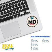 Maryland Pride Sticker - Maryland State Abbreviation Decal for Car, Laptop & Water Bottle | Perfect Maryland Gift Souvenir