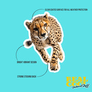 Cheetah Sticker - Cheetah Decal - Running Cheetah Sticker