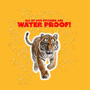 Tiger Sticker | Tiger Running Decal | Orange Tiger Decal