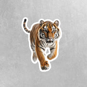 Tiger Sticker | Tiger Running Decal | Orange Tiger Decal