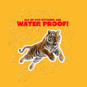 Tiger Sticker | Tiger Jumping Decal | Orange Tiger Decal
