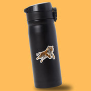 Tiger Sticker | Tiger Jumping Decal | Orange Tiger Decal