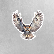 Owl Sticker | Flying Owl Sticker | Perfect Gift for Bird Watchers & Owl Enthusiasts