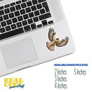 Hawk Sticker | Flying Hawk Sticker | Perfect Gift for Bird Watchers & Hawk Enthusiasts