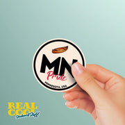 Minnesota Pride Sticker - Minnesota State Abbreviation Decal for Car, Laptop & Water Bottle | Perfect Minnesota Gift Souvenir