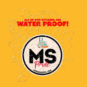 Mississippi Pride Sticker - Mississippi State Abbreviation Decal for Car, Laptop & Water Bottle | Perfect Mississippi Gift Souvenir