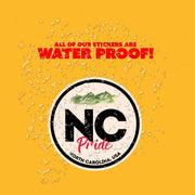 North Carolina Pride Sticker - North Carolina State Abbreviation Decal for Car, Laptop & Water Bottle | Perfect North Carolina Gift Souvenir