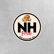 New Hampshire Pride Sticker - New Hampshire State Abbreviation Decal for Car, Laptop & Water Bottle | Perfect New Hampshire Gift Souvenir