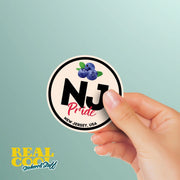 New Jersey Pride Sticker - New Jersey State Abbreviation Decal for Car, Laptop & Water Bottle | Perfect New Jersey Gift Souvenir