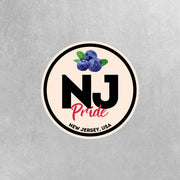 New Jersey Pride Sticker - New Jersey State Abbreviation Decal for Car, Laptop & Water Bottle | Perfect New Jersey Gift Souvenir