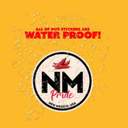 New Mexico Pride Sticker - New Mexico State Abbreviation Decal for Car, Laptop & Water Bottle | Perfect New Mexico Gift Souvenir
