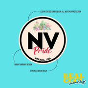Nevada Pride Sticker - Nevada State Abbreviation Decal for Car, Laptop & Water Bottle | Perfect Nevada Gift Souvenir