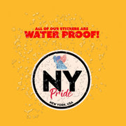 New York Pride Sticker - New York State Abbreviation Decal for Car, Laptop & Water Bottle | Perfect New York Gift Souvenir