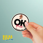 Oklahoma Pride Sticker - Oklahoma State Abbreviation Decal for Car, Laptop & Water Bottle | Perfect Oklahoma Gift Souvenir