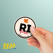 Rhode Island Pride Sticker - Rhode Island Abbreviation Decal for Car, Laptop & Water Bottle | Perfect Rhode Island Gift Souvenir