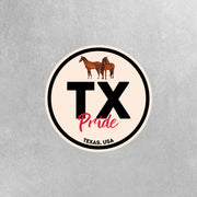 Texas Pride Sticker - Texas Abbreviation Decal for Car, Laptop & Water Bottle | Perfect Texas Gift Souvenir