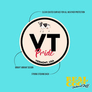 Vermont Pride Sticker - Vermont Abbreviation Decal for Car, Laptop & Water Bottle | Perfect Vermont Gift Souvenir