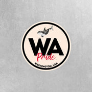 Washington Pride Sticker - Washington Abbreviation Decal for Car, Laptop & Water Bottle | Perfect Washington Gift Souvenir