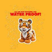 Balloon Tiger Sticker - Tiger Sticker - Fun Tiger Decal - Balloon Animal Sticker