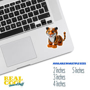 Balloon Tiger Sticker - Tiger Sticker - Fun Tiger Decal - Balloon Animal Sticker