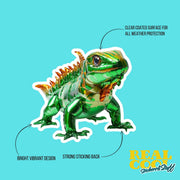 Balloon Iguana Sticker - Iguana Sticker - Fun Iguana Decal - Balloon Animal Sticker