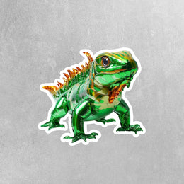 Balloon Iguana Sticker - Iguana Sticker - Fun Iguana Decal - Balloon Animal Sticker
